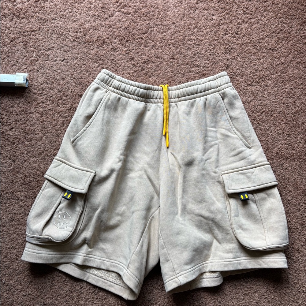 Men's Tan Cargo DREWHOUSE cotton shorts comfortable rare everyday cozy